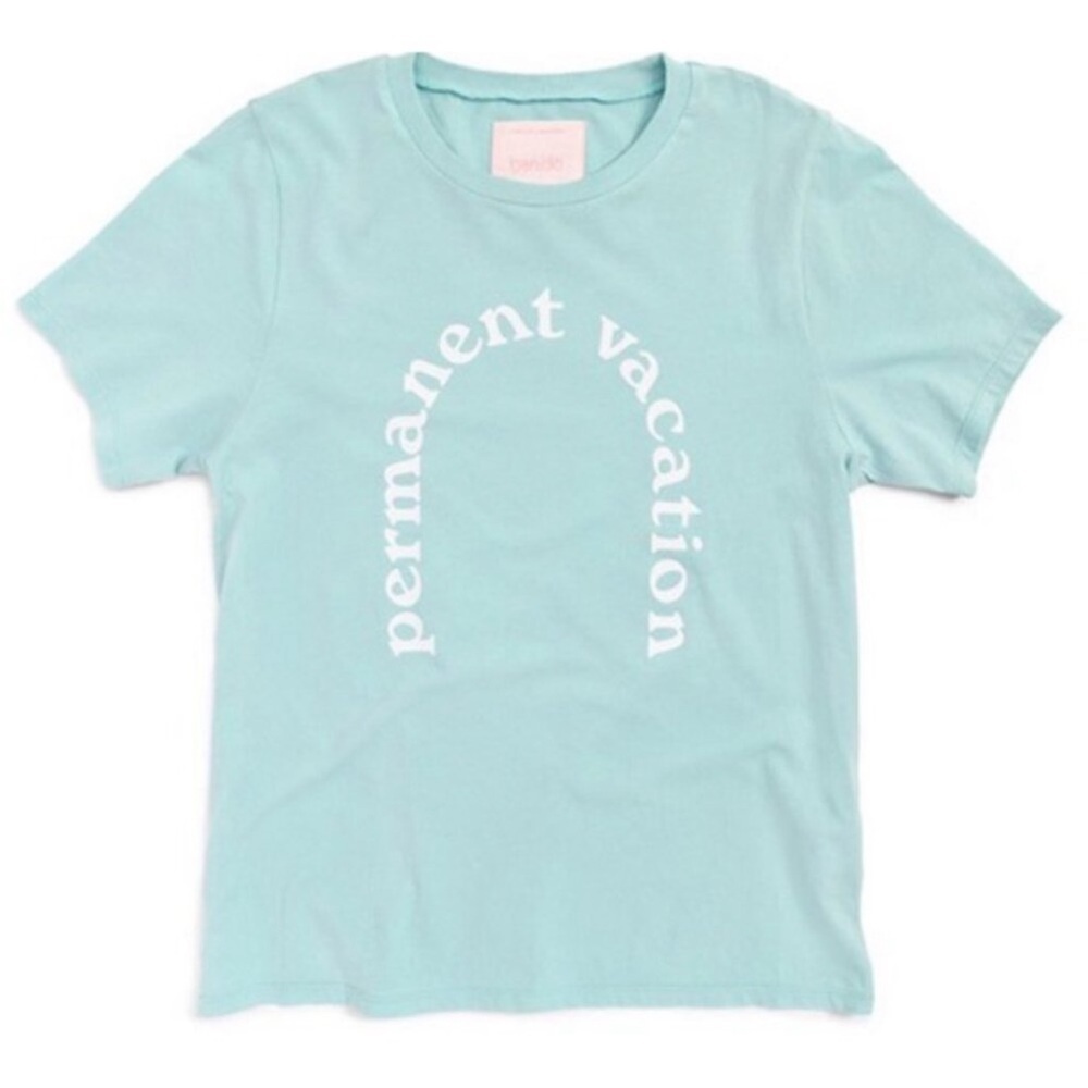 ⛱️🔥ban.do - Blue Permanent Vacation Graphic T-shirt - XL